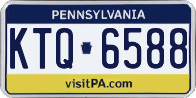 PA license plate KTQ6588