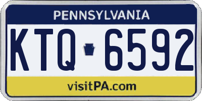 PA license plate KTQ6592