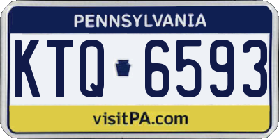 PA license plate KTQ6593