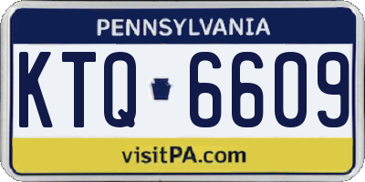PA license plate KTQ6609