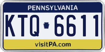 PA license plate KTQ6611