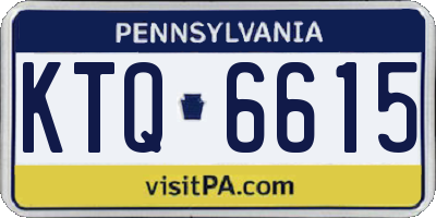 PA license plate KTQ6615