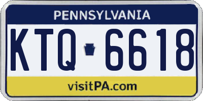 PA license plate KTQ6618
