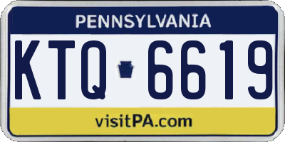 PA license plate KTQ6619
