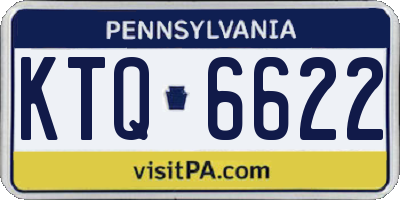 PA license plate KTQ6622