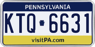 PA license plate KTQ6631