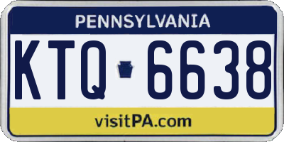 PA license plate KTQ6638
