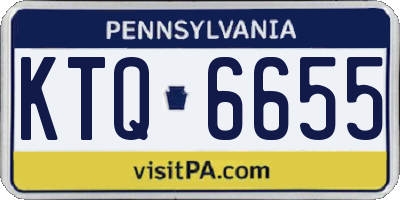 PA license plate KTQ6655