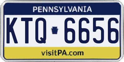 PA license plate KTQ6656