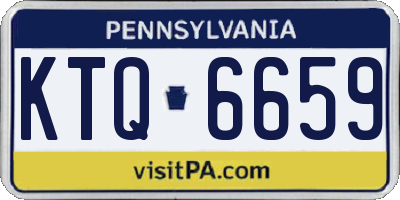 PA license plate KTQ6659