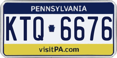 PA license plate KTQ6676