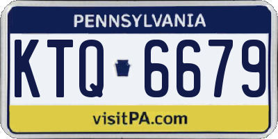 PA license plate KTQ6679