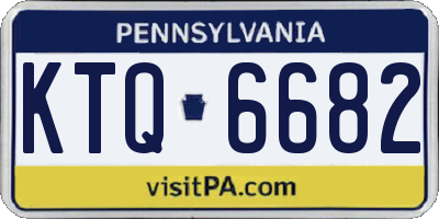 PA license plate KTQ6682