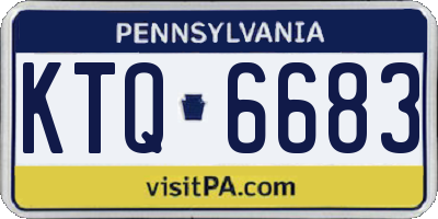PA license plate KTQ6683