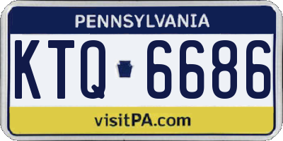 PA license plate KTQ6686