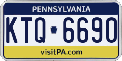 PA license plate KTQ6690