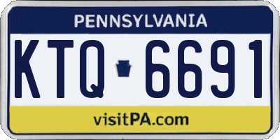 PA license plate KTQ6691