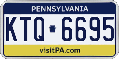 PA license plate KTQ6695