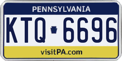 PA license plate KTQ6696