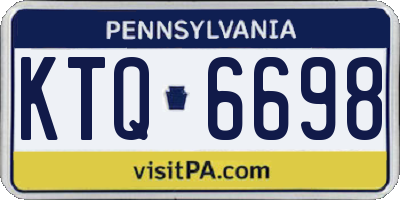 PA license plate KTQ6698