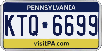 PA license plate KTQ6699