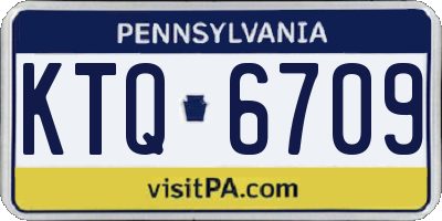 PA license plate KTQ6709