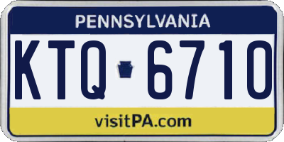 PA license plate KTQ6710