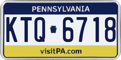 PA license plate KTQ6718