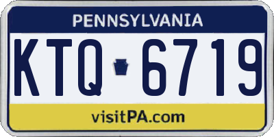 PA license plate KTQ6719