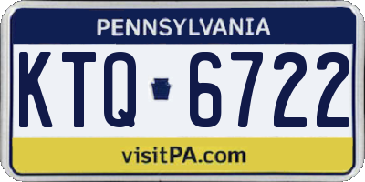 PA license plate KTQ6722