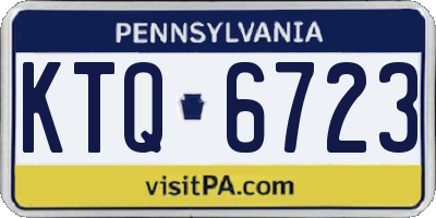 PA license plate KTQ6723