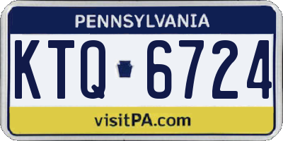 PA license plate KTQ6724