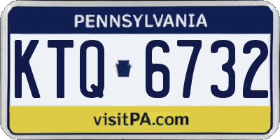 PA license plate KTQ6732