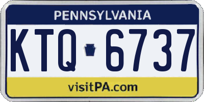 PA license plate KTQ6737
