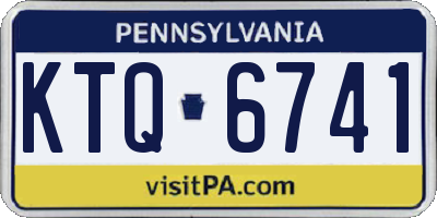 PA license plate KTQ6741