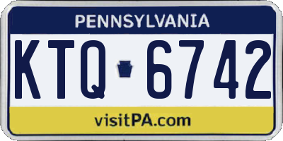 PA license plate KTQ6742