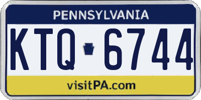PA license plate KTQ6744