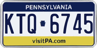 PA license plate KTQ6745