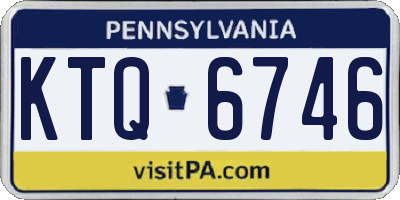 PA license plate KTQ6746