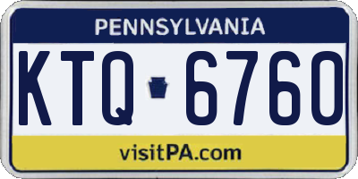 PA license plate KTQ6760
