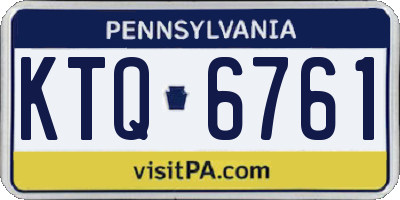 PA license plate KTQ6761