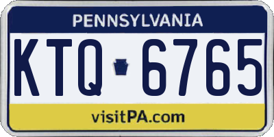 PA license plate KTQ6765