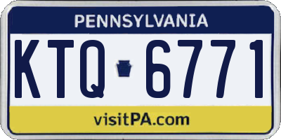 PA license plate KTQ6771