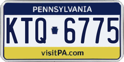 PA license plate KTQ6775