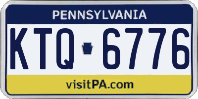 PA license plate KTQ6776