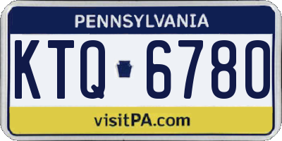 PA license plate KTQ6780