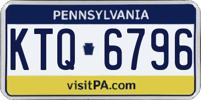 PA license plate KTQ6796