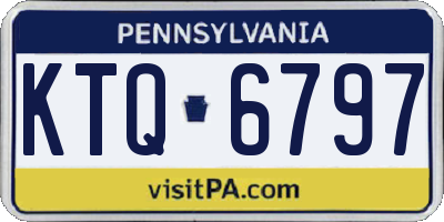 PA license plate KTQ6797