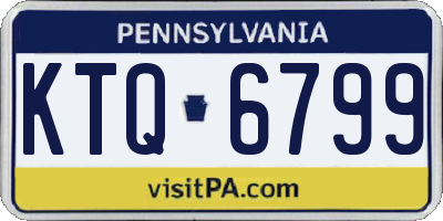 PA license plate KTQ6799