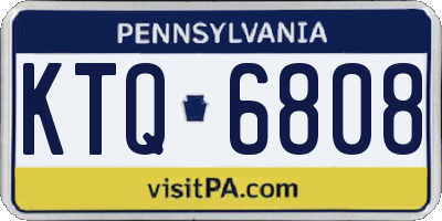 PA license plate KTQ6808